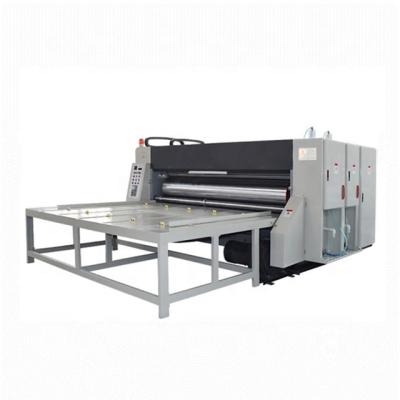 China Semi-automatic Factory Flexo Ink 2 Colors Printing Slotting Die Cutting Machine for sale