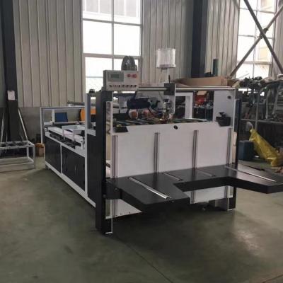 China Goods Semi Automated Box Folding Gluing Pasting Making Machine Price For Corrugated Boxes for sale