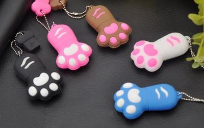 China wholesale bulk cheapest price paw prints shaped usb flash drive 8gb Pen drive mini usb flash memory for sale