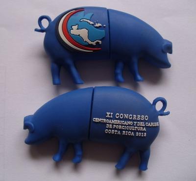 China pig shape USB flash drive special Small removable disk for sale