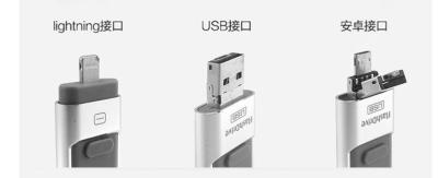 China multi-function usb flash memory stick pen drive for iOS and android phone 2 in 1 3in1 sticks for sale