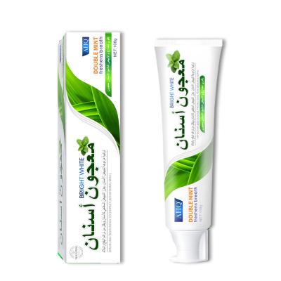 China Whitening AHQ Refreshing Mint Sparkling Whitening Toothpaste for the Arabic  108g OEM/ODM service toothpaste manufacturer for sale