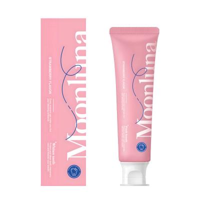 China Anti-Cavity Moonluna Summernight Strawberry Dream Strawberry flavor Toothpaste fresh breath  OEM/ODM service fruit toothpaste manufacturer for sale