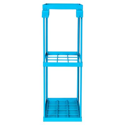 China Single-sided Factory Price Wholesale Zinc Plated Foldable Metal Steel Pallet Smart Rack For Tyre Storage for sale