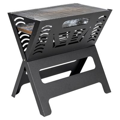 China Adjustable Height Charcoal Grill Portable BBQ Folding Barbecue Grill Charcoal Shish Kebab Grill Stainless Steel Camping for Outdoor Picnic, Patio for sale