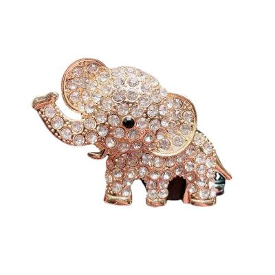 China Support customized car air freshener Manufacturer customized diamond-encrusted elephant-shaped car air freshener car vent car freshener for sale