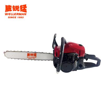 China 2-Stroke High Power 2-Stroke Gas Petrol Chainsaw Wood Cutting Machine 62CC Chainsaw Price for sale