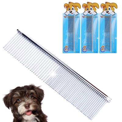 China Manufacturer Home Supply Plated Stainless Steel Row Dog Or Cat Removal Pet Accessories Cleaning Pet Comb for sale