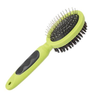 China Cat Hair Removal Comb Pet Dog Hair Brush Home Furry Pets Cleaning Grooming Shedding Tool for Removing Tangled Fur Knots for sale