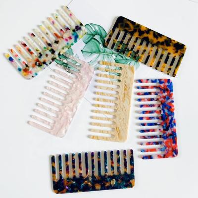 China Wholesale High Quality Colorful Household Salon Tape Comb Cellulose Acetate Plastic Hair Combs Acrylic Resin for sale