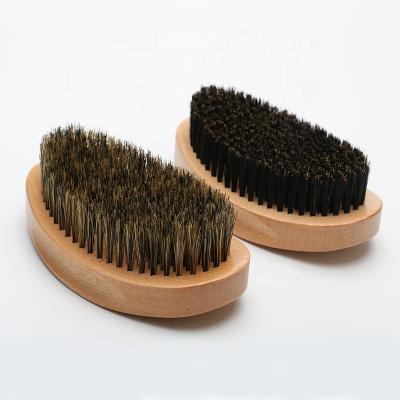 China Nondisposable Popular Hot Selling Boar Hair Beard Brush 360 Wave Brush for sale