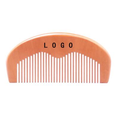 China Cheap home natural pear beard comb costom logo wooden hair beard shaping comb for travel for sale