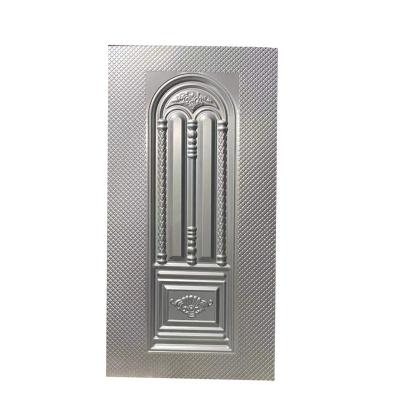 China Waterproof Metal Bathroom Zinc Alloy Residential Houses Hotels Steel Door Skin Embossed for sale