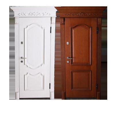 China Hot Selling Luxury House Security Exterior Metal Anti-theft Steel Door for sale