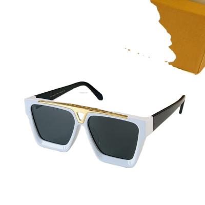 China Fashion Sunglasses 2022 New Fashion Square Sunglasses Men Women Gradient Lenses Ally Frame Luxury Designer Retro Sunglasses Brand for sale