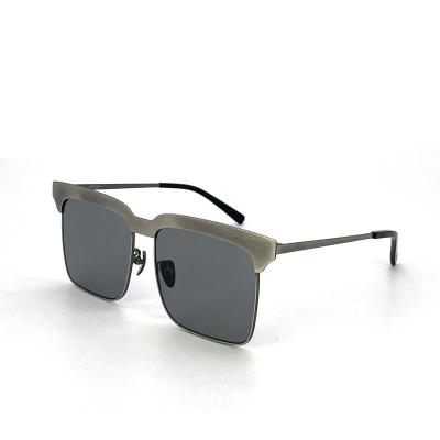 China 2022 fashion metal sunglasses fashion high-end large frame men's retro sunglasses for sale