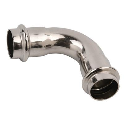 China Stainless Steel Press Fittings For Plumbing Systems Equal for sale