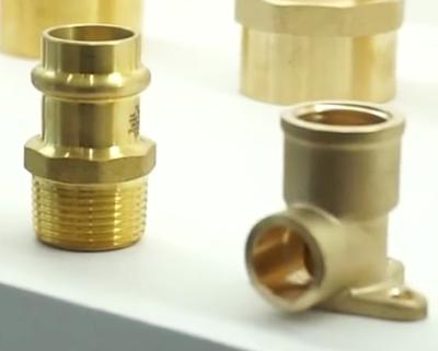 China Factory Custom Copper Brass Plumbing Welding Fittings Wholesale Equal for sale