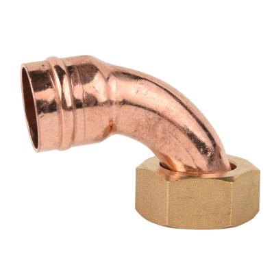 China High Quality Welding Ring Plumbing Welding Wholesale Bent Tap Connector Copper Fit Equal for sale