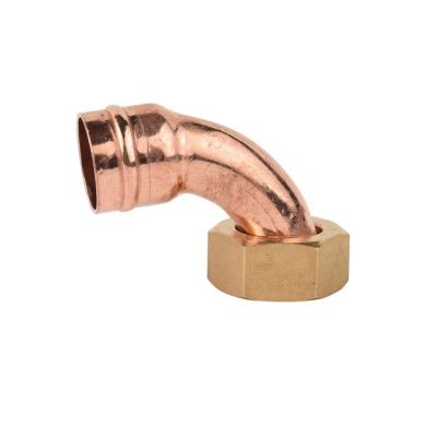 China Welding Copper Ring Fitting Solder Connector With Brass Nut Other for sale