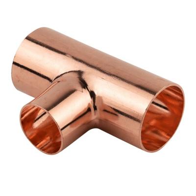 China Copper Pipe Fittings Refrigeration Aircondition HVAC Copper Pipe Fittings Reducing Tee Reduction for sale