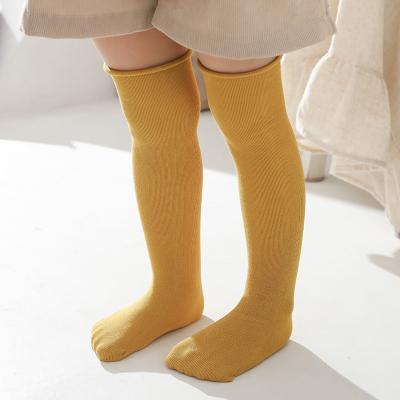 China QUICK DRY Kids Baby Booties Princess Socks Cute Long Knee High Tube Boots Socks for sale