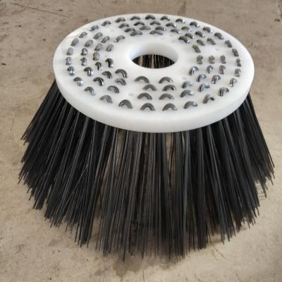 China Gutter Broom FABRICATION Flat Steel Wire Cold Rolling High Tensile Sweeper Netting Brush Stiffen Flat Steel Wire for sale