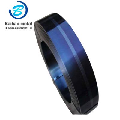 China Metal Stamping 65mn High Carbon Polished Blue Tempered Steel Spring Coil for sale