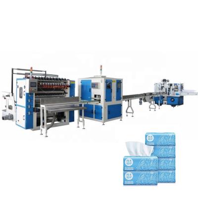 China Easy Opreation Economic Fully Automatic Facial Tissue Production Line For Sale for sale