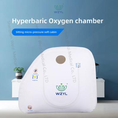 China Anti Inflammatory Hyperbaric Oxygen Chamber For Elder Sitting Soft Cabin WEIZI for sale