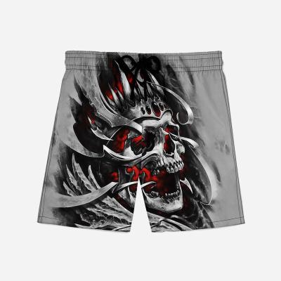 China Brand QUICK DRY skull sports beach shorts harajuku man/male loose panties ghost silicone mold man/male panties for sale