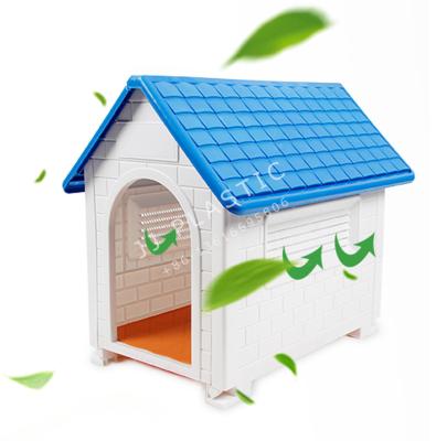 China Indoor fashion cheap waterproof home pet cage plastic outdoor doghouse for sale