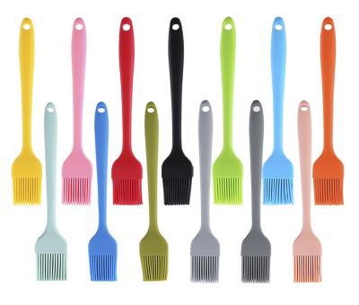 China Silicone Stocked Basting Pastry Brush Spread Oil Butter Sauce BBQ Grill Kitchen Baking Basting Pastries Oil Brush for sale