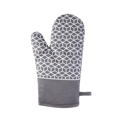 China New Durable BBQ Barbecue Kitchen Oven Baking Cotton With Silicone Reusable Household Gloves for sale