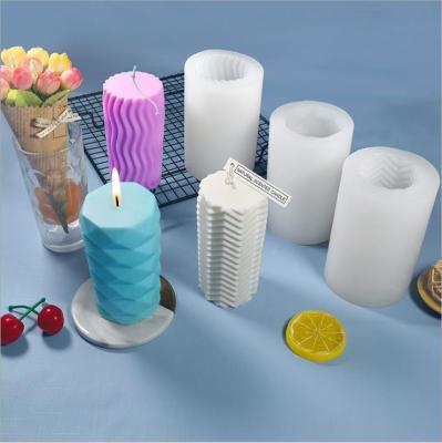 China Viable Silicone Pillar Candles Make Kit Ball Sphere Mold Large Cylinder Candle Molds DIY for sale