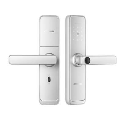 China Tuya WiFi App Door Lock Smart Biometric Lock Fingerprint Door Handle Digital Lock F-3 Keyless for sale