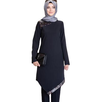 China Polyester 2021 Hot Sale Turkish Suits For Women Long Sleeve Sets Muslim Set 2 Pieces Set Muslim Women for sale