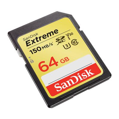 China 100% Original Plastic SanDisk SDXC SDSDXV5 Card 32GB 64GB 128GB 256GB UHS-I V30 U3 C10 Extreme Memory SD Card for sale