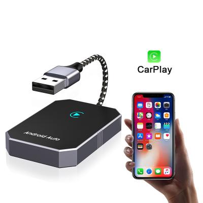 China New China-Chic Wired To Wireless Carplay Adapter Para Android Auto 2 In 1 Hottest Plug And Play With Youtube Netflix For Android Carplay for sale