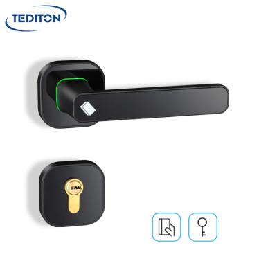 China Wooden Door Tediton Electronic Smart Keyless Hotel Apartment Locks Wifi Online Hotel Door Lock System With App for sale