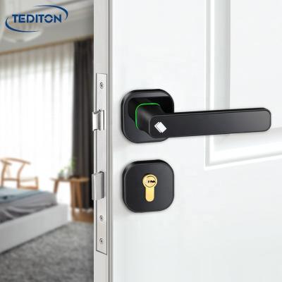 China Wooden Door Tediton Electronic Smart Hotel Sliding Door Lock With Zinc Alloy RFID Hotel Lock System for sale