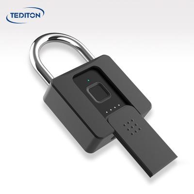 China Briefcase/Biometric Keyless Padlock Waterproof Portable Anti-theft Fingerprint Tediton of bag/door/cabninet/luggage/bicycle for sale