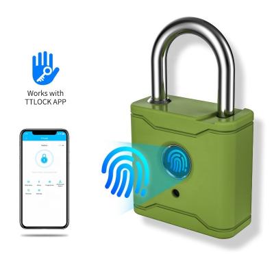 China Desktop Tediton Security Combination Fingerprint Padlock With Ttlock Master App for sale