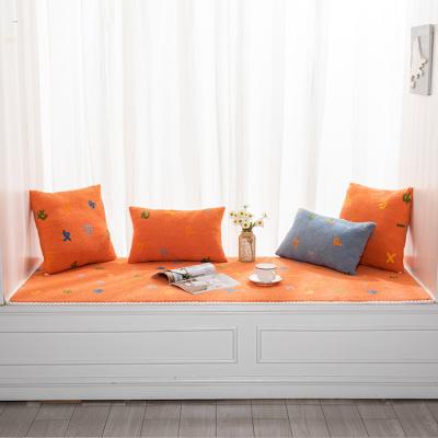 China Factory direct sale washable living room sofa cushion bay window cushion solid color square area floor cushion customization for sale