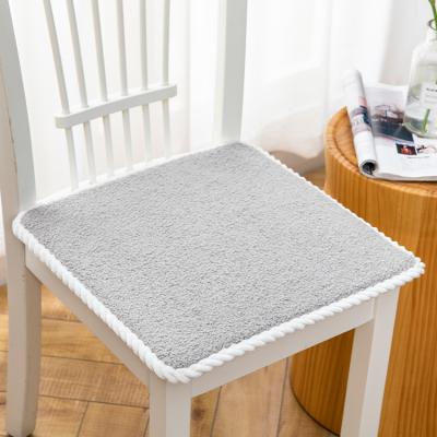 China PORTABLE 40*40 Square Warm Non-slip Universal Chair Cushion Plush Memory Foam Cushion Custom Wholesale for sale