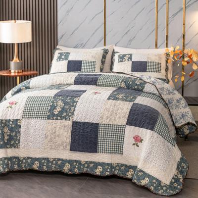 China 100% cotton anti-static patchwork large size air conditioner is mechanically quilted universal comforter bedspread bedspread for sale