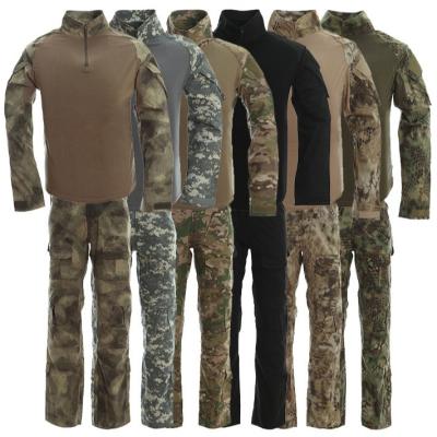 China Government Anti-Static Supplier Custom Camouflage Combat Army Police Clothes Tactical Military Uniform for sale