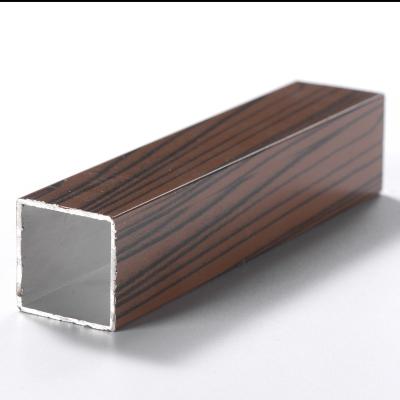 China Decorations China Products Aluminum Wood Grain Square Aluminum Channel for sale