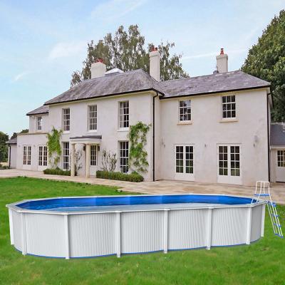 China STARMATRIX PSP493612B/BW Large Pool Round Above Park Group Steel Wall Pool 15900L / 4200gal Outdoor for sale