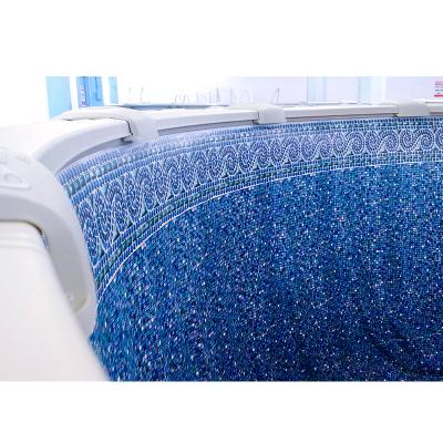 China Over lap and hanging system STARMATRIX available overlap beaded unibead over ground pool liner for sale